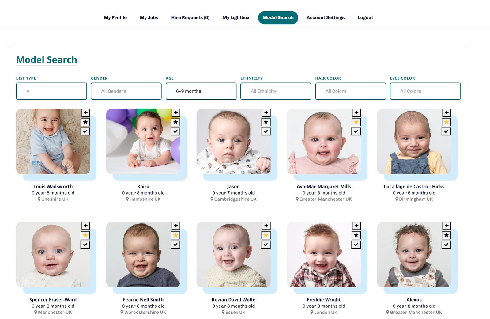 Client dashboard preview